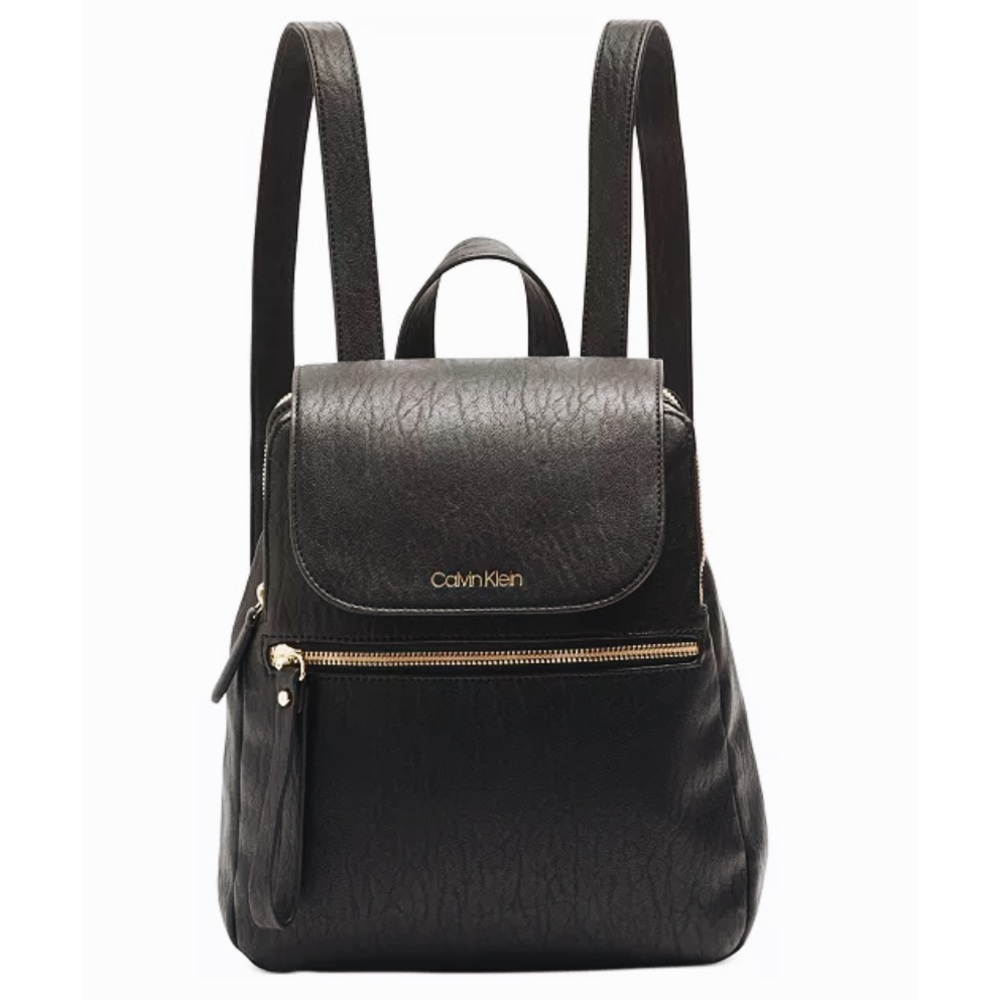 Calvin Klein “Elaine” Black Backpack Purse